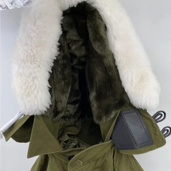 COACH Oversized Military Icon Parka Removable Linen and hoody Size 48 $1400
